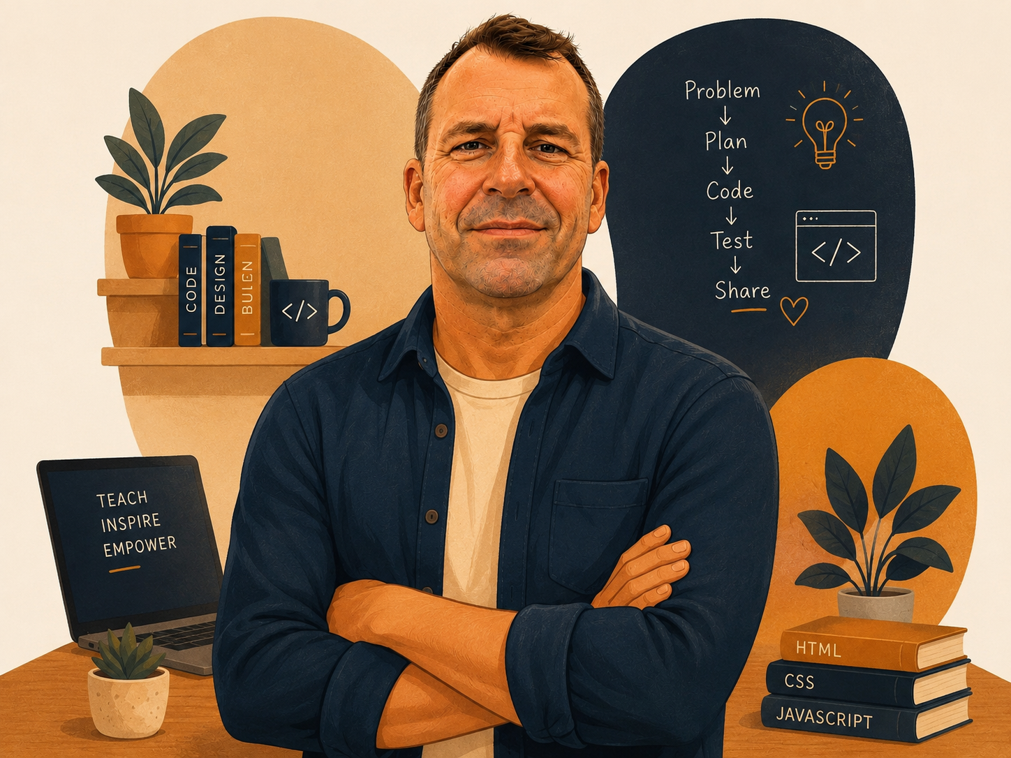 Portrait of Ady, the course trainer